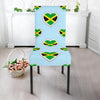 Jamaican Heart Pattern Print Chair Cover-grizzshop