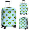 Jamaican Heart Pattern Print Luggage Cover Protector-grizzshop