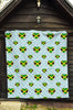 Jamaican Heart Pattern Print Quilt-grizzshop