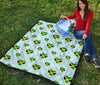 Jamaican Heart Pattern Print Quilt-grizzshop