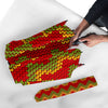 Jamaican Pattern Print Automatic Foldable Umbrella-grizzshop