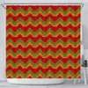 Jamaican Pattern Print Bathroom Shower Curtain-grizzshop