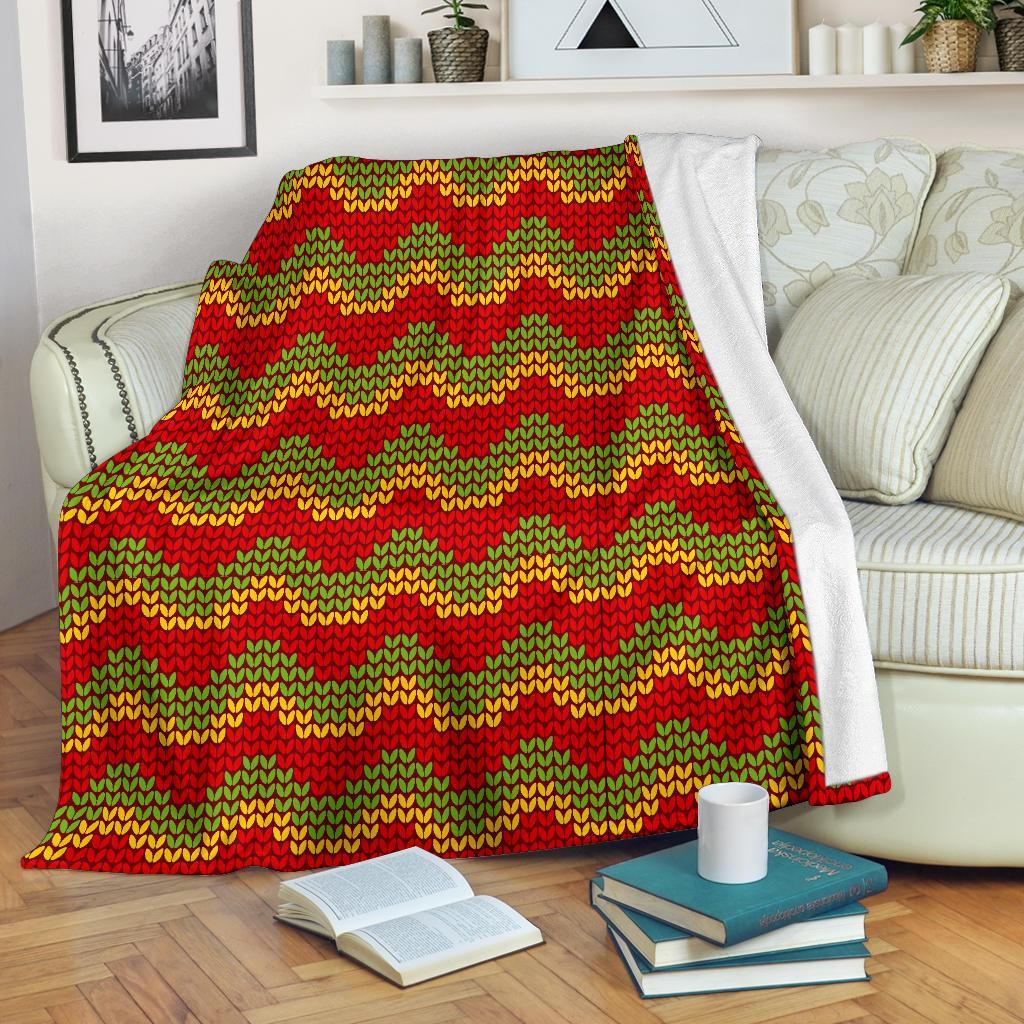 Jamaican Pattern Print Blanket-grizzshop