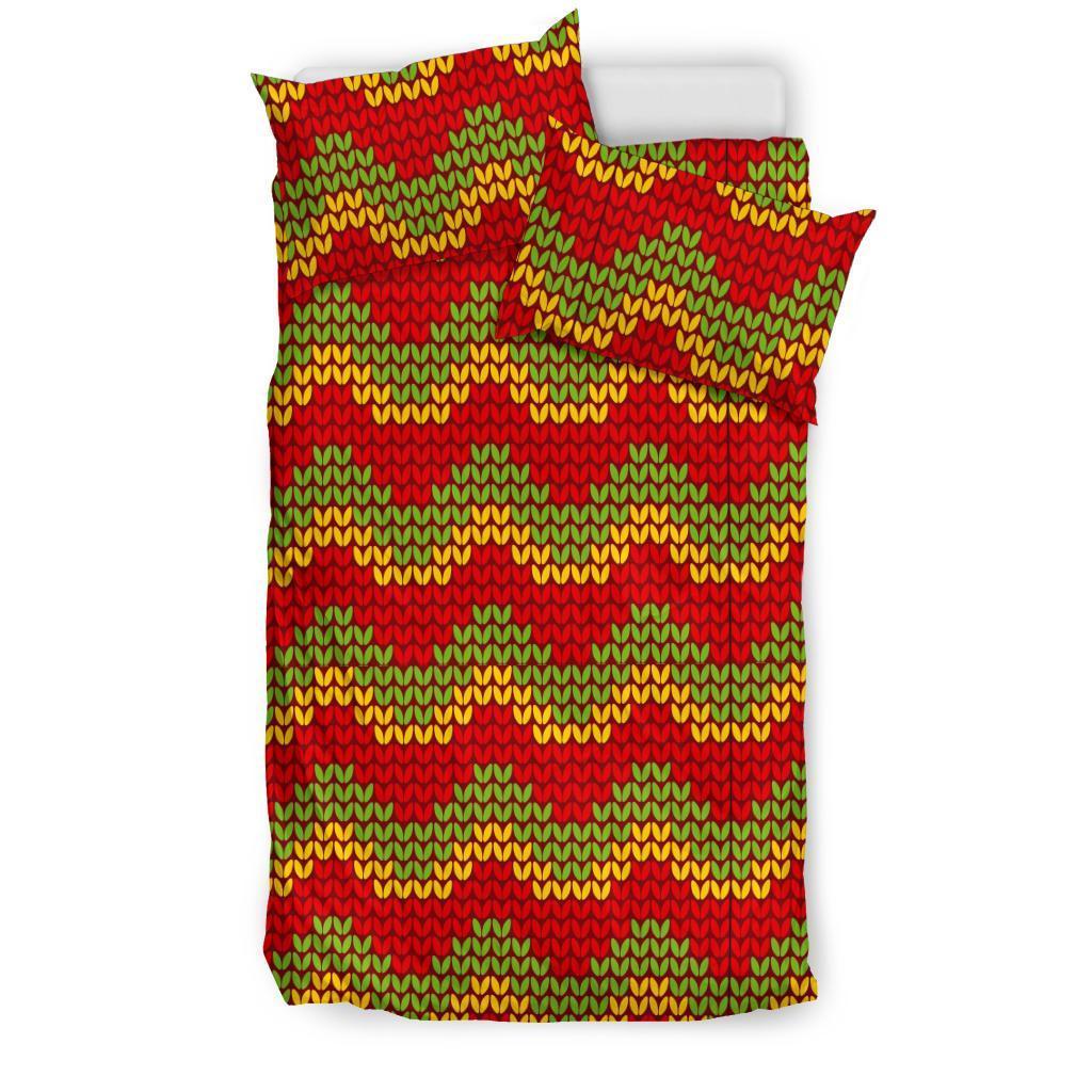 Jamaican Pattern Print Duvet Cover Bedding Set-grizzshop