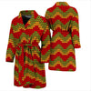 Jamaican Pattern Print Men Long Robe-grizzshop