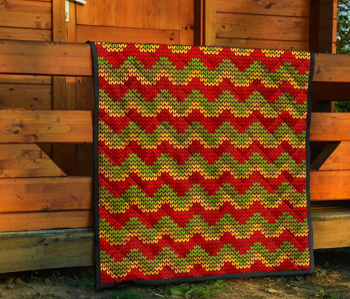 Jamaican Pattern Print Quilt-grizzshop