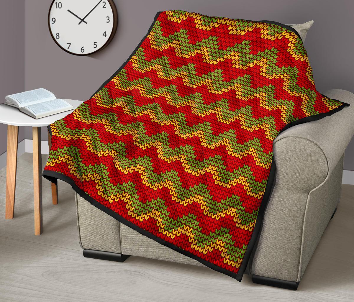 Jamaican Pattern Print Quilt-grizzshop