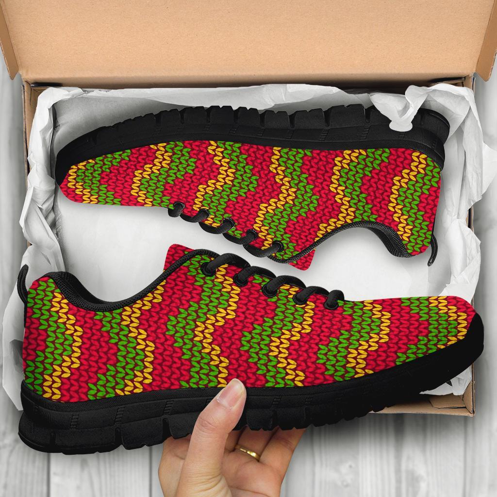 Jamaican Pattern Print Sneaker Shoes For Men Women-grizzshop