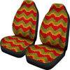 Jamaican Pattern Print Universal Fit Car Seat Covers-grizzshop