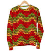 Jamaican Pattern Print Women's Sweatshirt-grizzshop