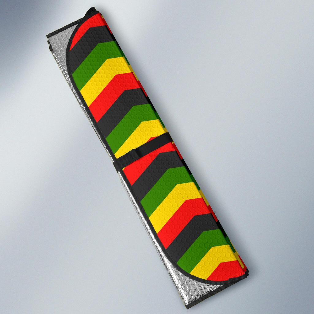 Jamaican Print Pattern Car Sun Shade-grizzshop