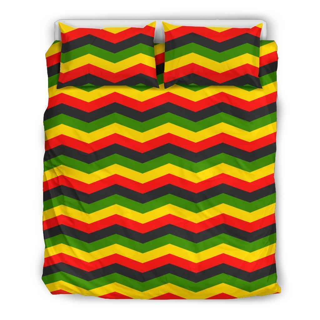 Jamaican Print Pattern Duvet Cover Bedding Set-grizzshop