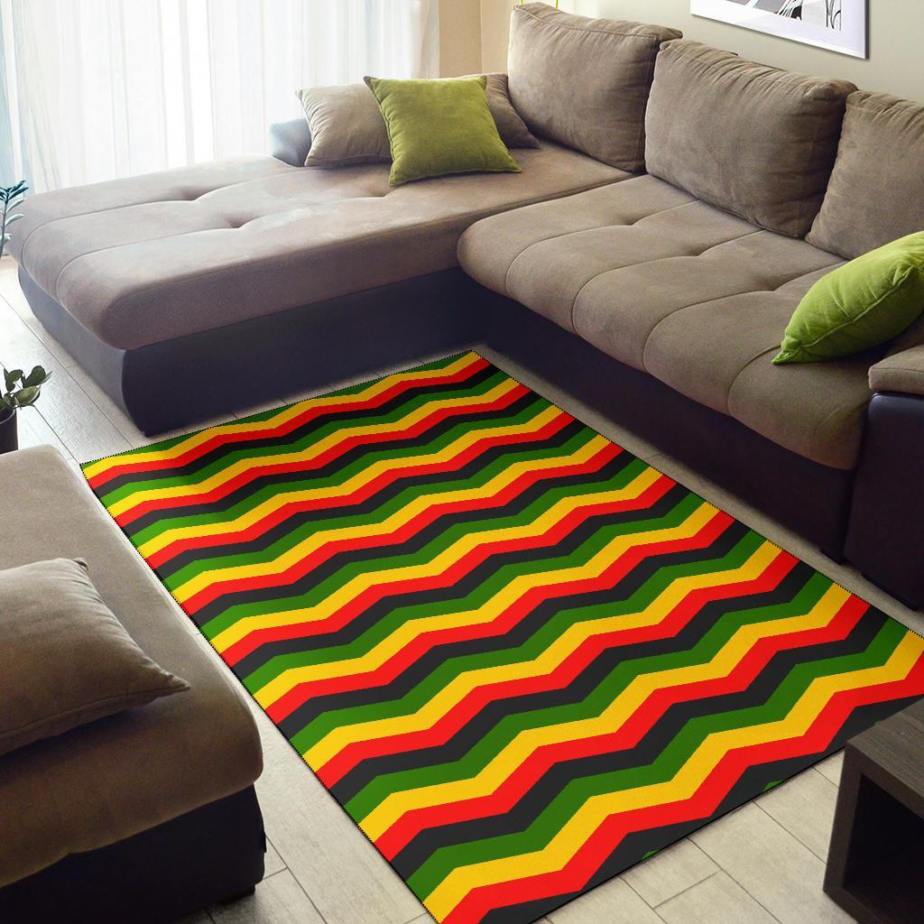 Jamaican Print Pattern Floor Mat-grizzshop