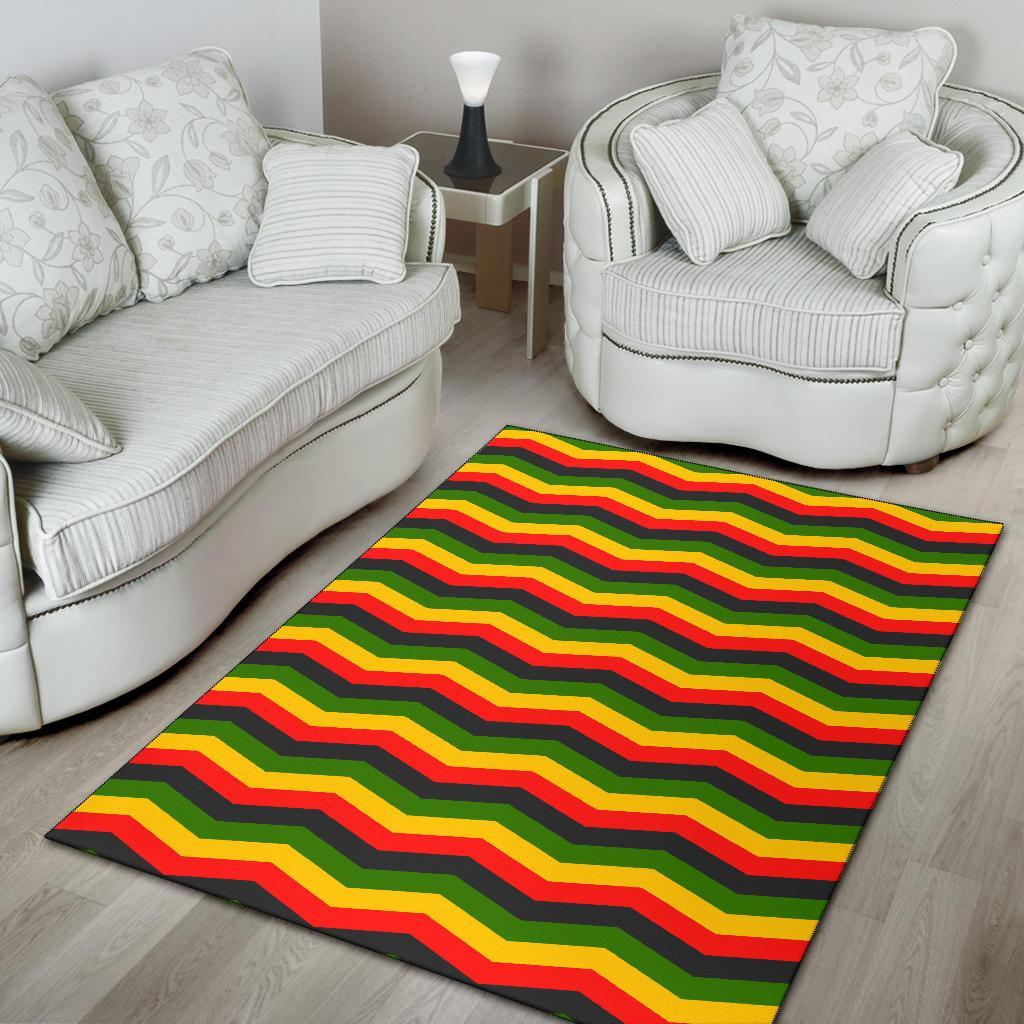 Jamaican Print Pattern Floor Mat-grizzshop