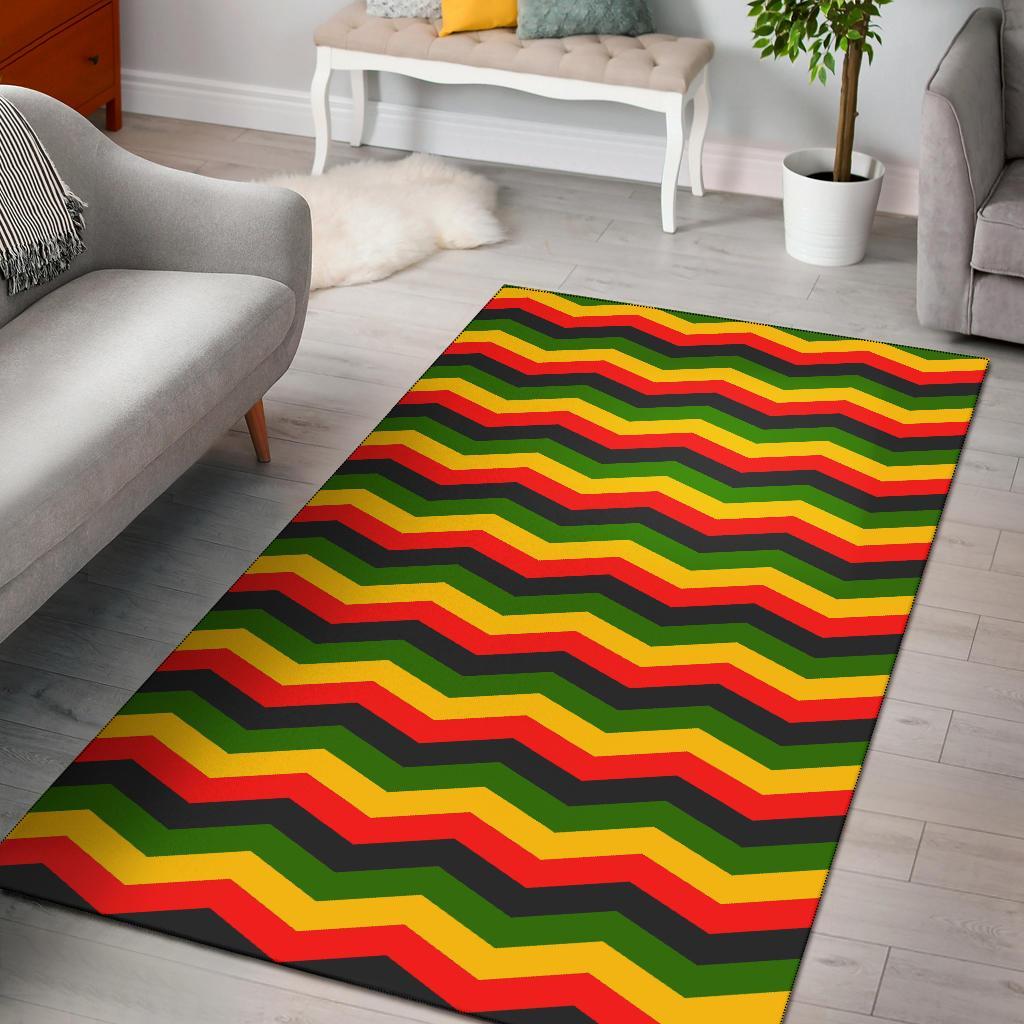 Jamaican Print Pattern Floor Mat-grizzshop