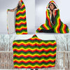 Jamaican Print Pattern Hooded Blanket-grizzshop