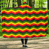 Jamaican Print Pattern Hooded Blanket-grizzshop