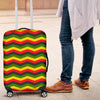 Jamaican Print Pattern Luggage Cover Protector-grizzshop