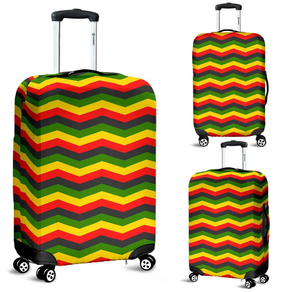 Jamaican Print Pattern Luggage Cover Protector-grizzshop