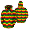 Jamaican Print Pattern Men Women Pullover Hoodie-grizzshop