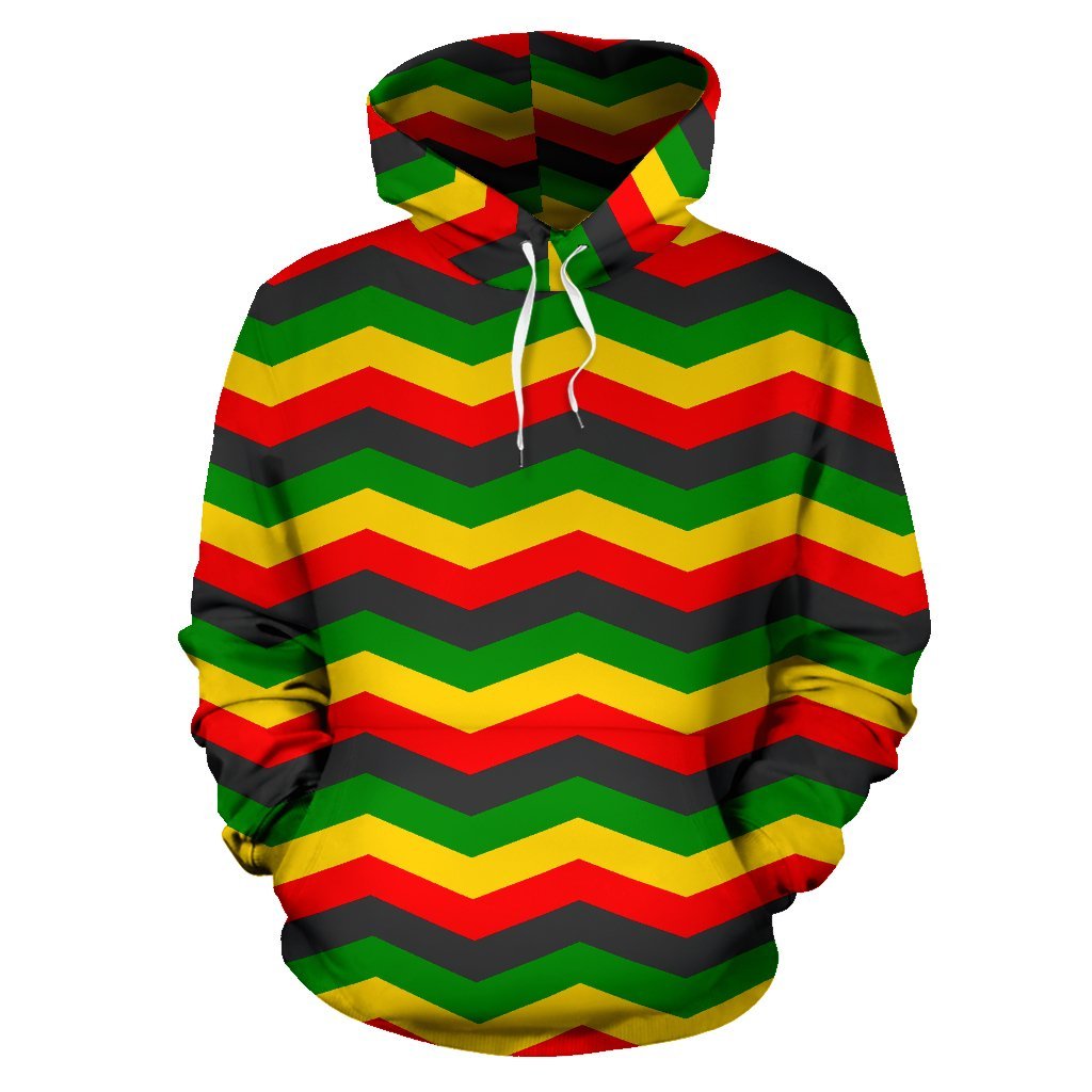 Jamaican Print Pattern Men Women Pullover Hoodie-grizzshop