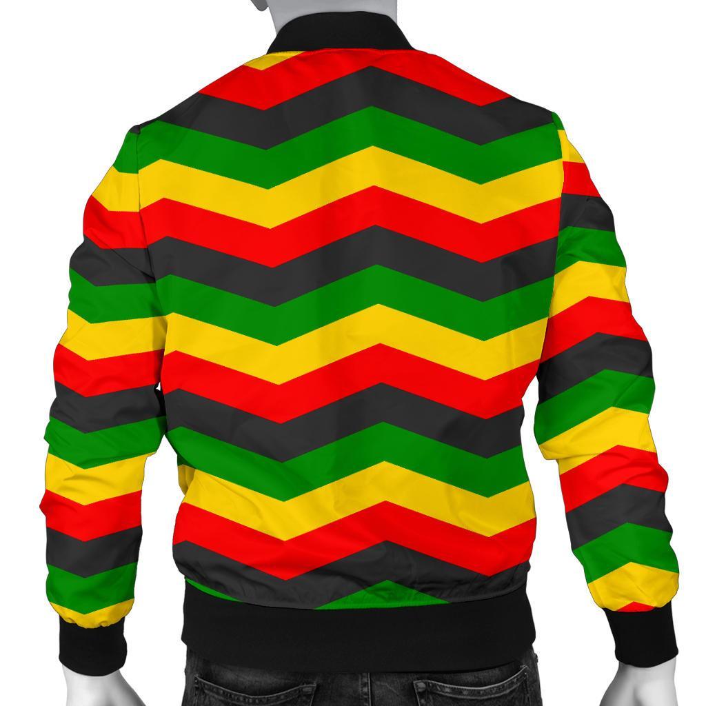 Jamaican Print Pattern Men's Bomber Jacket-grizzshop