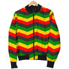 Jamaican Print Pattern Men's Bomber Jacket-grizzshop