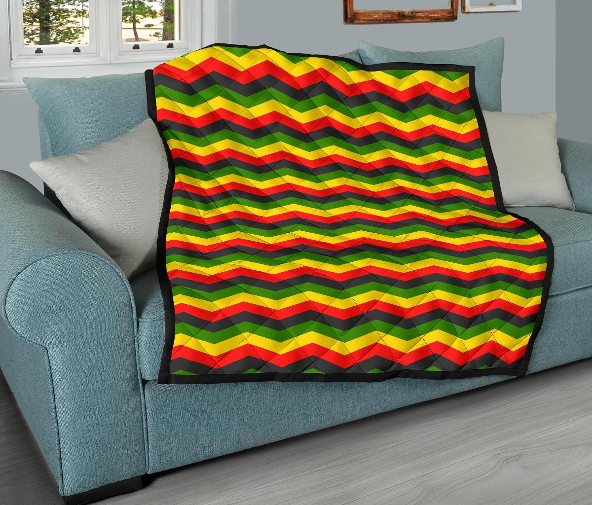 Jamaican Print Pattern Quilt-grizzshop