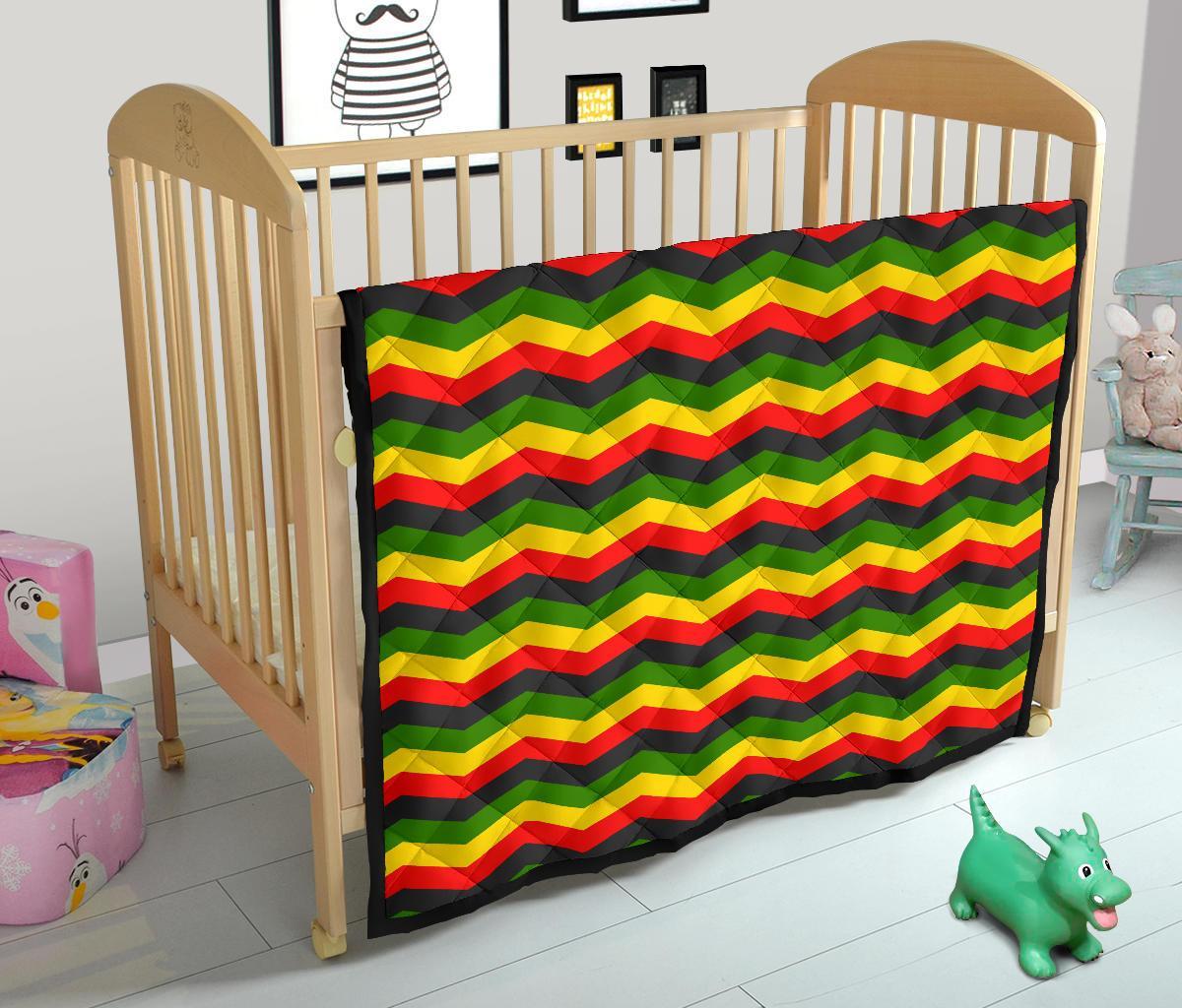 Jamaican Print Pattern Quilt-grizzshop