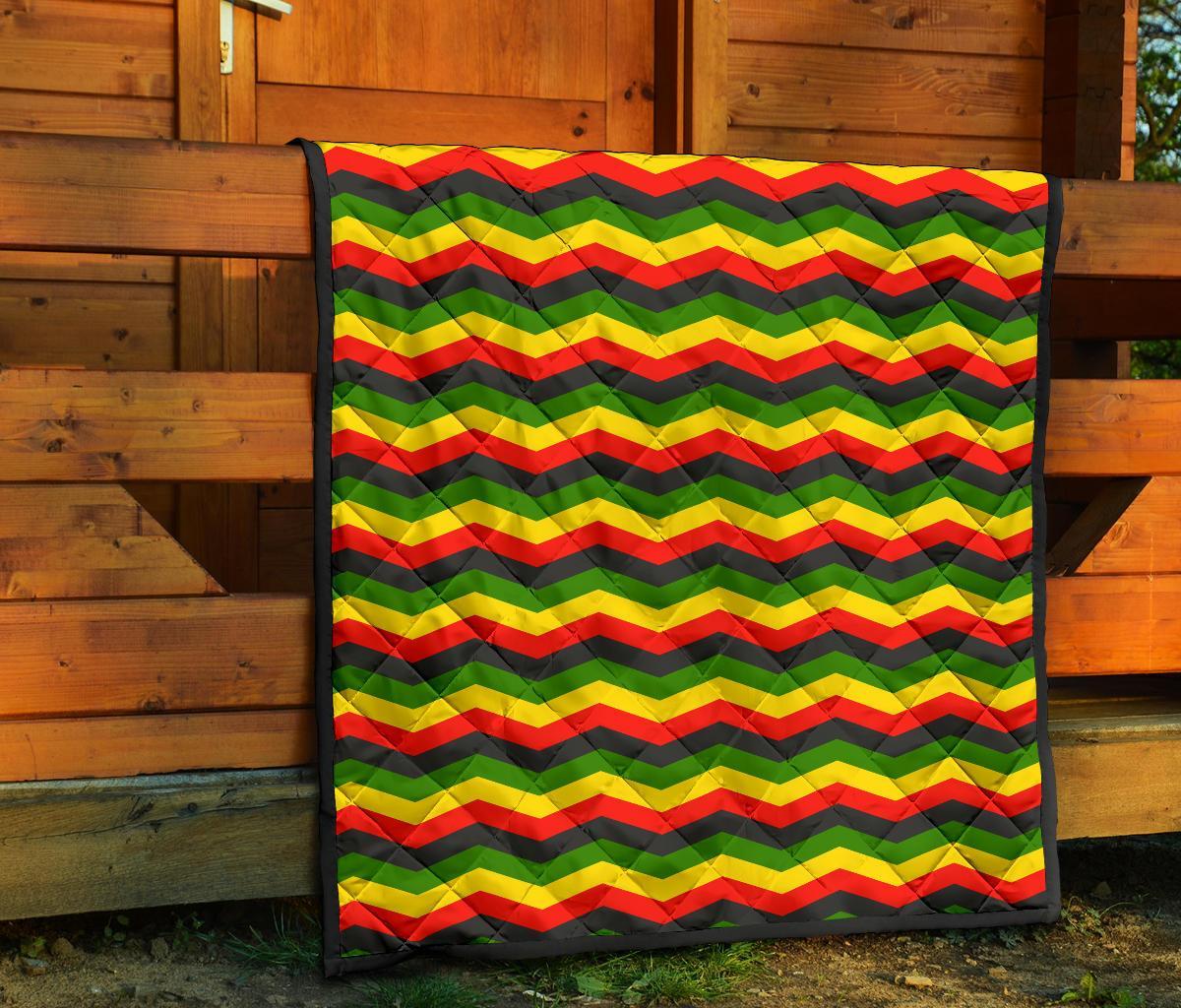 Jamaican Print Pattern Quilt-grizzshop