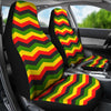 Jamaican Print Pattern Universal Fit Car Seat Covers-grizzshop