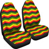 Jamaican Print Pattern Universal Fit Car Seat Covers-grizzshop