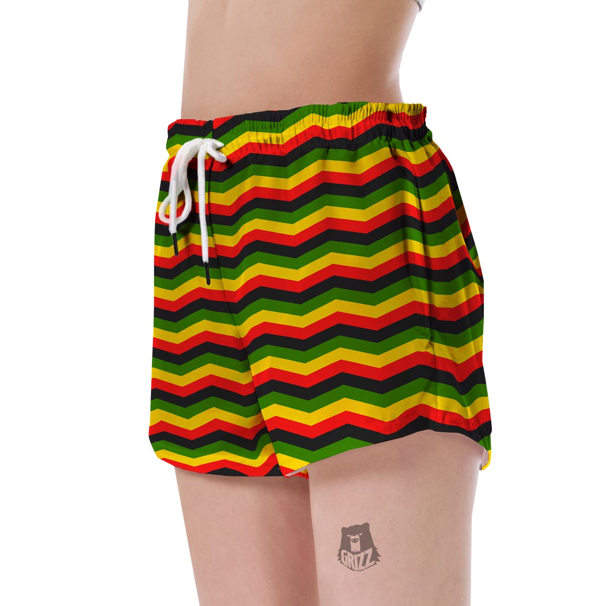 Jamaican Print Pattern Women's Shorts-grizzshop