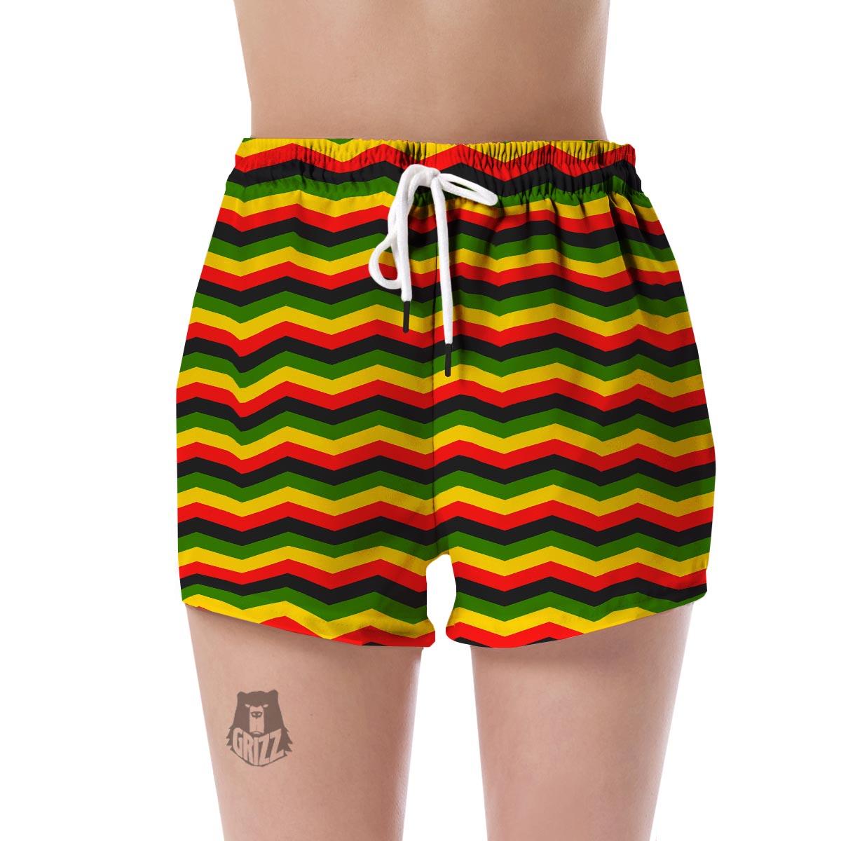 Jamaican Print Pattern Women's Shorts-grizzshop