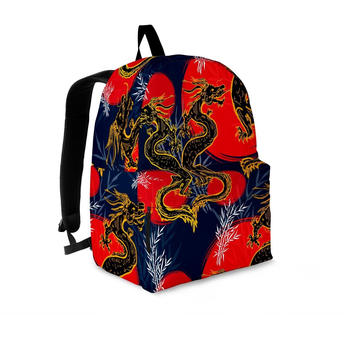 Janpanese Dragon Print Backpack-grizzshop