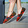 Janpanese Dragon Print Canvas Shoes-grizzshop