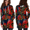 Janpanese Dragon Print Hoodie Dress-grizzshop