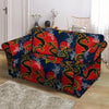 Janpanese Dragon Print Loveseat Cover-grizzshop