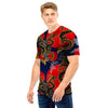 Janpanese Dragon Print Men T Shirt-grizzshop