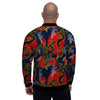 Janpanese Dragon Print Men's Bomber Jacket-grizzshop