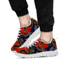 Janpanese Dragon Print Men's Sneakers-grizzshop