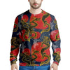 Janpanese Dragon Print Men's Sweatshirt-grizzshop