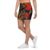 Janpanese Dragon Print Mini Skirt-grizzshop