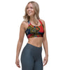 Janpanese Dragon Print Sports Bra-grizzshop