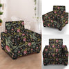 Janpanese Floral Dragon Print Armchair Cover-grizzshop