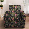 Janpanese Floral Dragon Print Armchair Cover-grizzshop