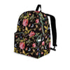 Janpanese Floral Dragon Print Backpack-grizzshop