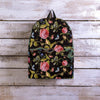 Janpanese Floral Dragon Print Backpack-grizzshop