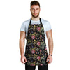 Janpanese Floral Dragon Print Men's Apron-grizzshop