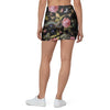 Janpanese Floral Dragon Print Mini Skirt-grizzshop